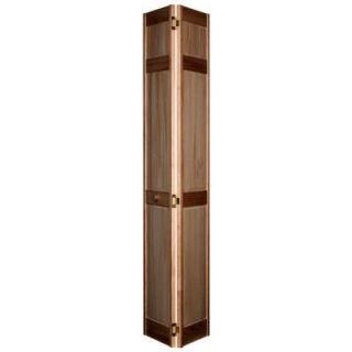Home Fashion Technologies 6 Panel MinWax Special Walnut Solid Wood Interior Bifold Closet Door 1603280224