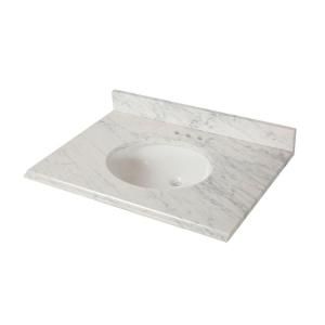 St. Paul 31 in. x 22 in. Stone Effects Vanity Top with Basin in Cascade SEO3122COM CS