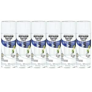 Rust Oleum 12 oz. Gloss White 2X Painters Touch Spray Paint (6 Pack) DISCONTINUED 181422