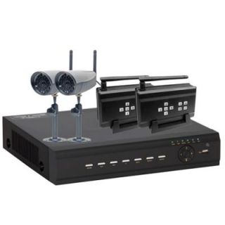 Q SEE 4 CH 500GB Hard Drive Wireless Surveillance System with Two 400 TVL Cameras DISCONTINUED QT504 277 5