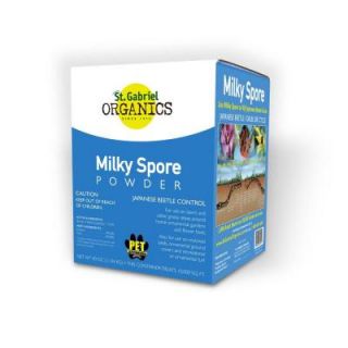 St. Gabriel ORGANICS 40 oz. Milky Spore Powder Organic Japanese Beetle Grub Control 80040 6