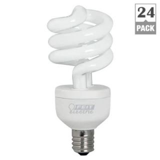 Feit Electric 60W Equivalent Soft White (2700K) Spiral Intermediate Base CFL Light Bulb (24 Pack) BPESL13TN/2/12