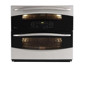 GE Profile 30 in. Double Electric Wall Oven Self Cleaning with Convection in Stainless Steel PT925SNSS