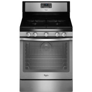 Whirlpool 5.8 cu. ft. Gas Range with Self Cleaning Convection Oven in Stainless Steel WFG540H0AS