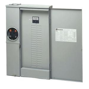 Eaton 200 Amp 40 Space 40 Circuit Combination Meter Box and Distribution Panel MBE4040B200BTS