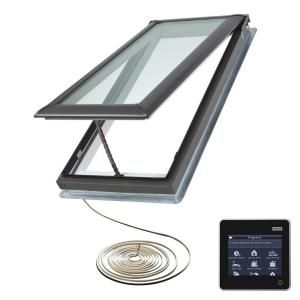 VELUX 21 in. x 45 3/4 in. Fresh Air Electric Venting Deck Mount Skylight with Laminated LowE3 Glass VSE C06 2004