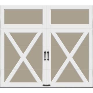 Clopay Coachman Collection 8 ft. x 7 ft. 18.4 R Value Intellicore Insulated Solid Sandstone Garage Door CXU21_ST_TOP11