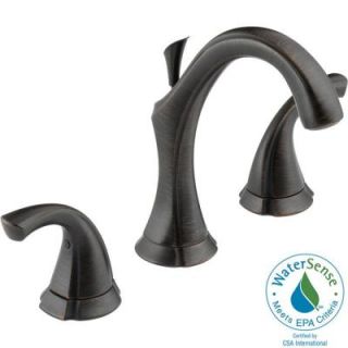 Delta Addison 8 in. Widespread 2 Handle High Arc Bathroom Faucet in Venetian Bronze 3592LF RB