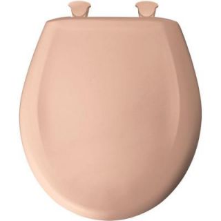 BEMIS Round Closed Front Toilet Seat in Peach Blossom 200SLOWT 283