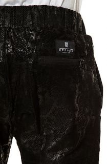 Crooks and Castles Sweatpants Scaled in Black