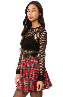 Reverse Skirt The Studded Plaid in Red