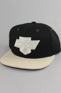 123STRAPBACKS Los Angeles Kings Strapback HatMelton WoolBlackTan