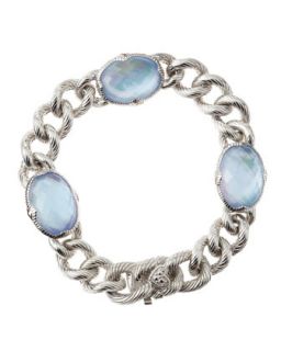 Quartz Mother of Pearl Chain Bracelet