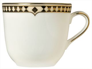 Syracuse China 6 oz Tea Cup w/ Baroque Pattern & International Shape, Bone China Body