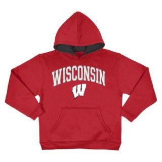 NCAA Kids Wisconsin Sweatshirt   Red (M)