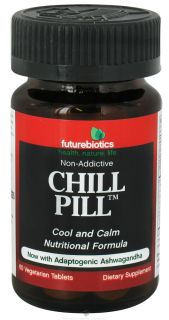 Futurebiotics   Chill Pill Non Addictive Cool & Calm Nutritional Formula   60 Vegetarian Tablets