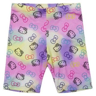Hello Kitty Girls Yoga Short   Tie Dye XL
