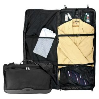 G. Pacific Ballistic Nylon Tri Fold Carry On Garment Bag   Black