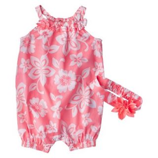 Just One YouMade by Carters Girls Romper and Headband Set   Pink 12 M