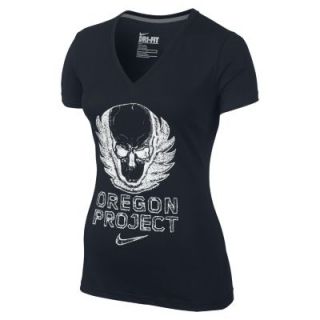 Nike Oregon Project Logo Womens T Shirt   Black