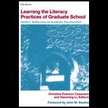 Learning the Literacy Practices of Graduate School