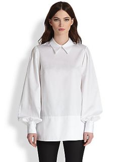 HONOR Oversized Poplin Blouse   White