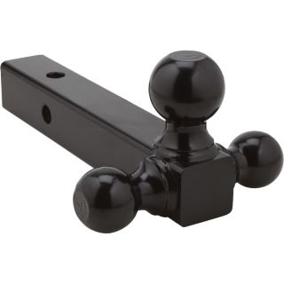 Ultra Tow Solid Shank Tri Ball Mount   Black Tow Balls