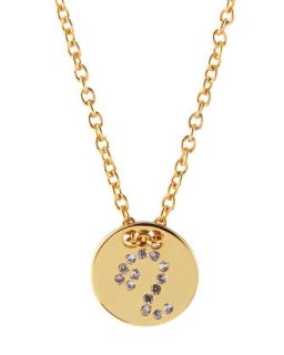 Astrology Shimmer Disc Necklace, Leo