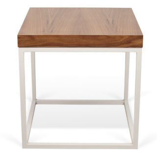 Tema Prairie End Table 9500.6 Finish Walnut / White Lacquered