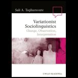 Variationist Sociolinguistics Change, Observation, Interpretation