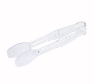 Winco 6 in Tong w/ Flat Grip Surface, Polycarbonate, Clear