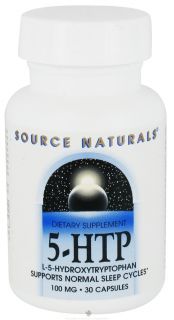 Source Naturals   5 HTP L 5 Hydroxytryptophan 100 mg.   30 Capsules