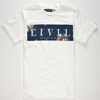 Civil Box Mens T Shirt White In Sizes Large, Xx Large, Small, Medium, X L