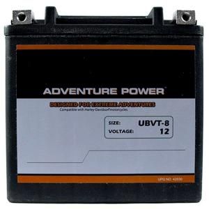 UPG Sealed AGM V Twin Heavy Duty 12 Volt 12 Ah Capacity HD Terminal Battery UBVT 8