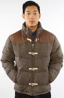 Triple Fat Goose The Blended Wool Bubble Down Jacket in Brown