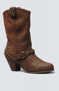 Betsey Johnson  The Yendell Boot in Brown Leather