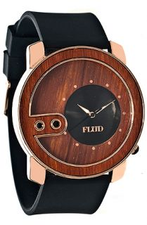 Flud Watch Exchange Watch in Rose Gold & Rosewood