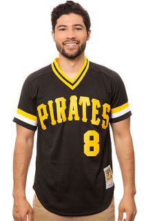 Mitchell & Ness Jersey The 1982 Pittsburgh Pirates Willie Stargell #8 Mesh Batting Practice in Black