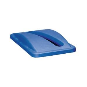 Rubbermaid Commercial Products 15 7/8 and 23 gal. Paper Recycling Top for Blue Slim Jim Containers FG 2703 88 BLU