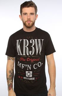 KR3W The Kentucky Regular Tee in Black