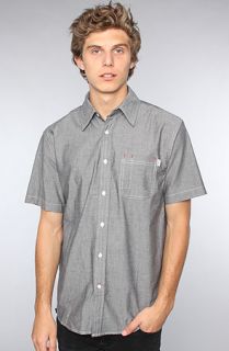 HUF The SS Chambray Utility Shirt in Black