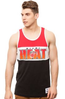 Mitchell & Ness Tank Top Miami Heat Home Stand in Red