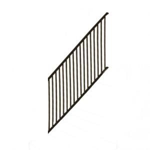 RDI Metal Works 6 ft. x 36 in. Bronze Stair Rail Panel with Square Baluster DISCONTINUED MWES6 36Z