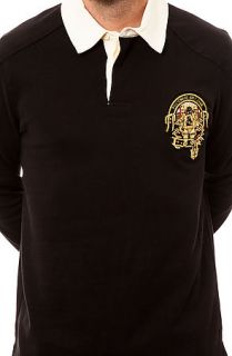 Billionaire Boys Club Shirt Crest Rugby Polo in Black