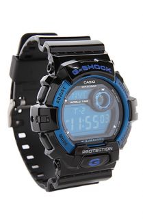 G Shock Watch 8900 in Black & Blue