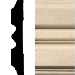 House of Fara 3/4 in. x 4 1/4 in. x 7 ft. Hardwood Fluted Casing/Chair Rail Moulding 593M