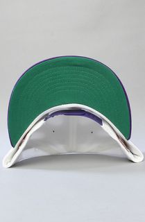 47 Brand Hats The New Orleans Hornets Blockhouse MVP Snapback Cap in Teal Purple