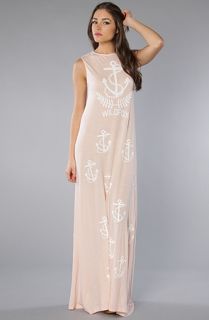 Wildfox The Olive Oil Antoinette Maxi Dress in Barefoot Pink