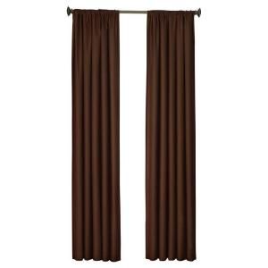 Eclipse Kendall Blackout Chocolate 95 in. L Curtain Panel 10707042X095CHC