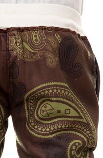 Civil Pants Sweatpants Paisley in Maroon